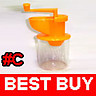 Garlic Mincer Crusher Grinder Press with Container #C