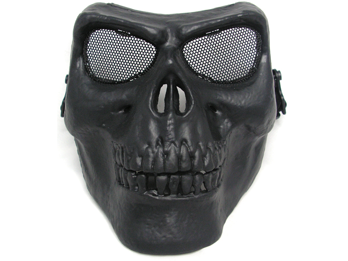 Fear!Death Skull Airsoft Full Face Protect Safe Mask BK