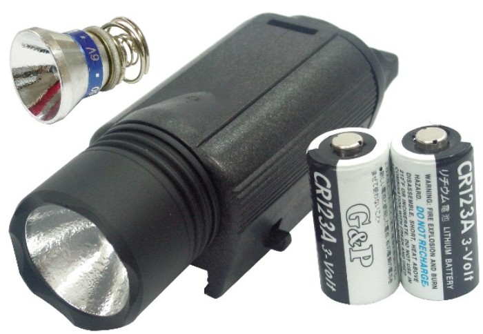 G&P M3 Tactical 6P P60 XENON 20mm Weaver RIS Flashlight