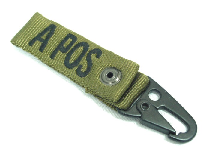 A POS FSBE Molle Blood Type Identification Strap Tag OD