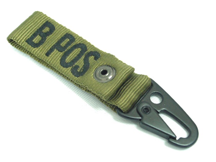 B POS FSBE Molle Blood Type Identification Strap Tag OD