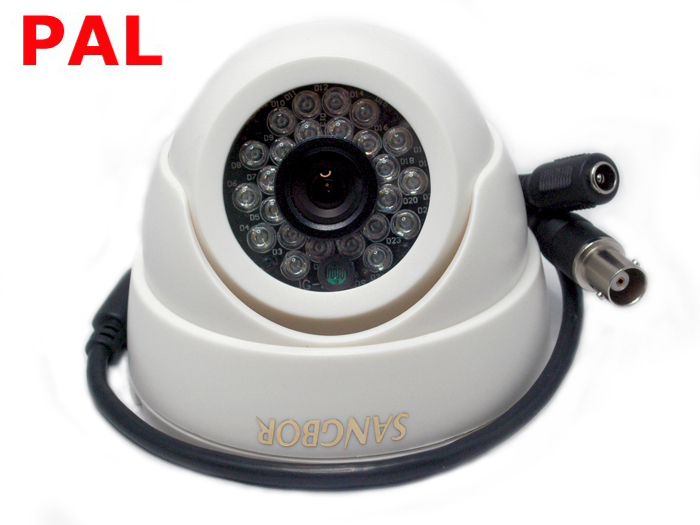 Sony 1/3" CCD Vandal proof Dome Camera 24 IR LED - PAL