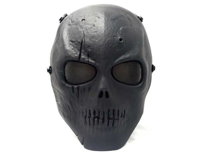 Airsoft Full Face Protection Death Skull Safety Mask BK