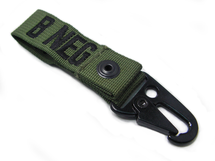 B NEG FSBE Molle Blood Type Identification Strap Tag OD