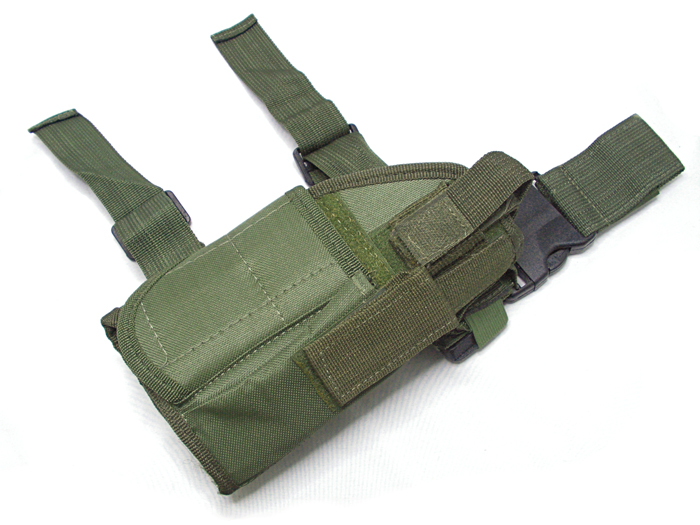 Tactical Right Drop Leg Handgun Pistol Holster Pouch OD