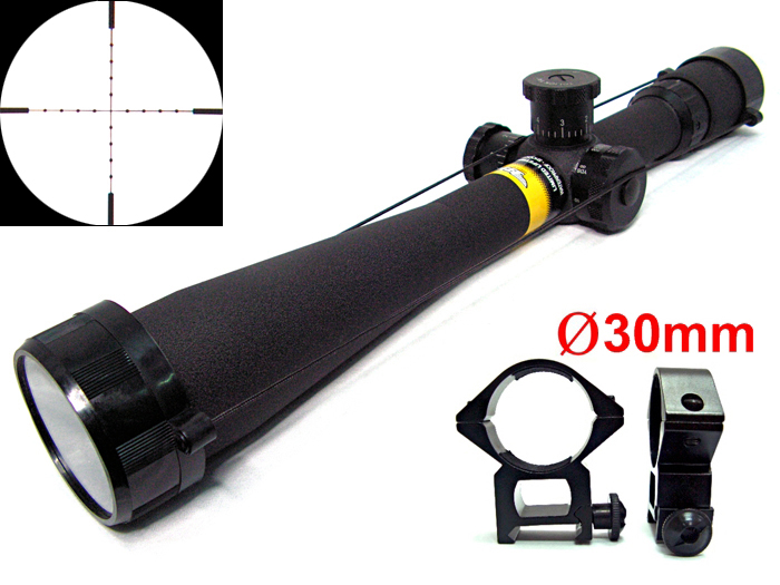 BSA 8-32x44 Mil-Dot SIDEWHL Focus Rifle Scope w/Mount*2