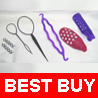 7 pcs hair Styling Bangs Topsy tail Twist Curler Clamp