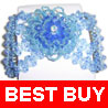 10 Sets EZ Double Beaded Comb Hair Hugger Clip Combs #2