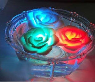 2 LED Multi Color Change Waterproof Floating Rose Light