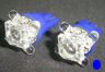 2x T10 168 194 Refractor Blue 5 LED W5W 25mm Wedge Bulb
