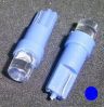 2x T5 Wide Angle LED Spark Blue Dash 12V Wedge Bulbs