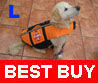 Pet Dog Float Life Saver Preserver Jacket Vest Large #L