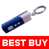 Mini LCD Projection Clock Flashlight Torch Keychain #2