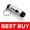 Mini LCD Projection Clock Flashlight Torch Keychain #1