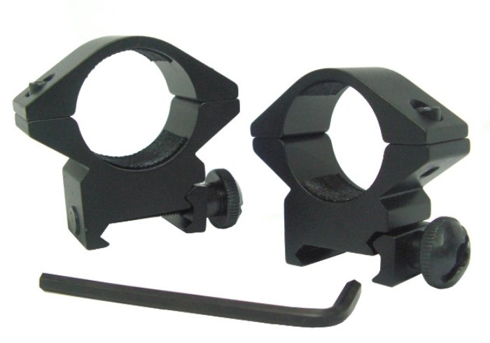 1" 25mm Pair of Low Profile Weaver Metal Scope Mounts