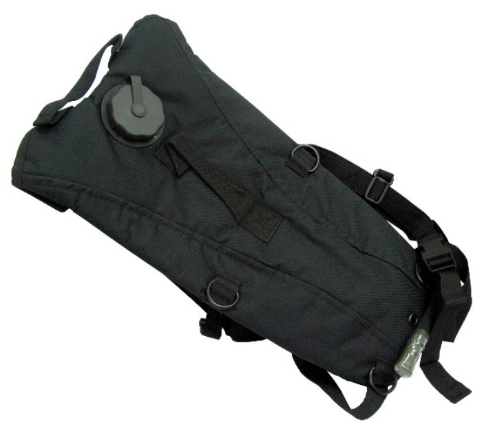 Hydration Water Pouch System Backpack w/3L Bladde - Black