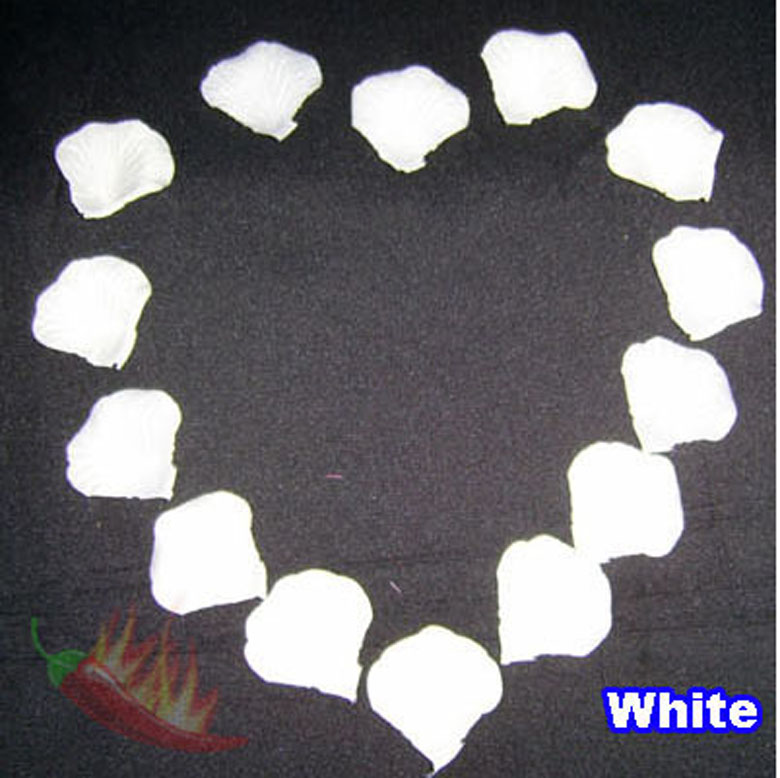 1000 Ivory White Silk Rose Petals Wedding Party Bridal